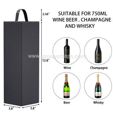 Folding Cardboard Wine Bottle Gift Boxes
